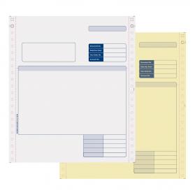 Sage Compatible Invoice 2 Part NCR Paper with Tinted Copies Ref SE02 [Pack 1000] 415754