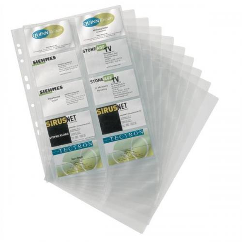Durable Visifix Refill Set for A4 Business Card Album Capacity 200 57x90mm Cards Ref 2388/36 Brand New 