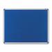 **Nobo EuroPlus Felt Noticeboard with Fixings and Aluminium Frame W1500xH1000mm Blue Ref 30234148
