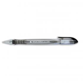 5 Star Office Grip Ball Pen Medium 1.0mm Tip 0.4mm Line Black Pack of 20 423598