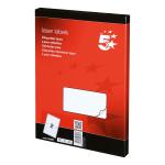 5 Star Office Multipurpose Labels Laser Copier and Inkjet 2 per Sheet 199.6x143.5mm White [200 Labels] 423865