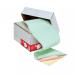 5 Star Office Listing Paper 4-Part NCR Perf 11inchx241mm Plain White/Yellow/Pink/Green [500 Sheets]