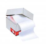 5 Star Office Listing Paper 2-Part Carbonless Perf 56/57gsm 11inchx241mm Plain White/Pink [1000 Sheets] 424100