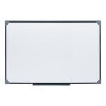 5 Star Office Magnetic Drywipe Board Steel Trim with Fixing Kit and Detachable Pen Tray W900xH600mm 424119