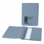 5 Star Office Flat Bar Pocket File Recycled Manilla 285gsm Capacity 200 Sheets Foolscap Blue [Pack 25] 424518