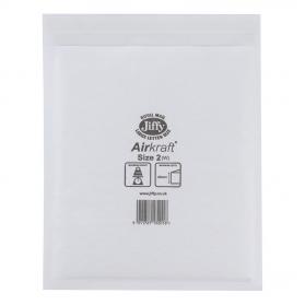 Jiffy Airkraft Bag Bubble-lined Peel and Seal Size 2 205x245mm White Ref JL-AMP-2-10 Pack of 10 426209