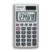 Casio Handheld Calculator 8 Digit 3 Key Memory Solar and Battery Power 57x7x102mm Silver Ref HS8V-S-U-H