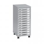 Pierre Henry 12 Drawer Multidrawer 300x390x710mm Silver Grey Ref 95072 433692