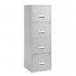 Filing Cabinet Steel 4 Drawer A4 400x400x1250mm Ref 95044 433716