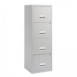 Photos - Other Furniture Cabinet Filing  Steel 4 Drawer A4 400x400x1250mm Ref 95044 433716 