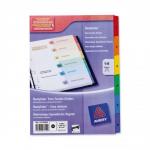 Avery ReadyIndex 1-5 Punched Mylar-reinforced Multicolour-Tabs 200gsm A4 White Ref 01733501 436019