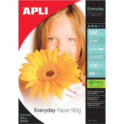 Cheap Stationery Supply of Apli Everyday Paper Glossy 180gsm A4 11475 100 Sheets 438960 Office Statationery