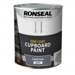 Ronseal One Coat Cupboard Paint Cobalt Grey Gloss 1 x 750ml 442756