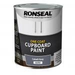 Ronseal One Coat Cupboard Paint Cobalt Grey Gloss 1 x 750ml 442756
