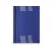GBC Thermal Binding Covers 6mm Front PVC Clear Back Leathergrain A4 Royal Blue Ref IB451034 [Pack 100]