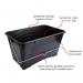 LG Harris 15 Litre (3 gallon) Large Plastic Paint Scuttle Bucket With Metal Carry Handle 460030