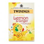 Twinings Infusion Tea Bags Individually-wrapped Lemon and Ginger Ref 0403156 [Pack 20] 461604