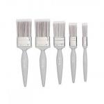 Harris Essentials Walls & Ceilings Paint Brush Set Pack Of 5 0.5”, 1”, 1.5”, 2”, Grey 462960