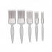 Harris Essentials Walls & Ceilings Paint Brush Set Pack Of 5 0.5”, 1”, 1.5”, 2”, Grey 462960