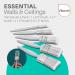 Harris Essentials Walls & Ceilings Paint Brush Set Pack Of 5 0.5”, 1”, 1.5”, 2”, Grey 462960