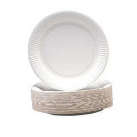 Paper Plates Disposable 230mm [Pack 100] 470011