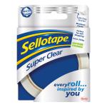 Sellotape Super Clear Premium Quality Easy Tear Tape 24mmx50m Ref 1569087 [Pack 6] 470431