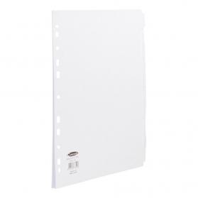 Concord Subject Dividers 10-Part Multipunched Extra Wide 160gsm Extra Wide A4+ White Ref 77801 473166