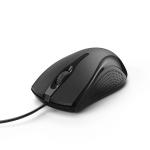 Hama MC-200 Mouse Wired Optical Three-Button Scrolling USB Optical 800dpi Both Handed Black Ref 86560 474892