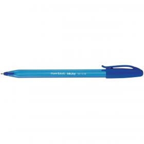 Paper Mate InkJoy 100 Ball Pen Medium 1.0 Tip 0.7mm Line Blue Ref S0957130 Pack of 50 481545