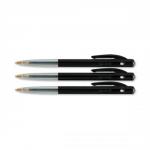 Bic M10 Clic Ball Pen Retractable 1.0mm Tip 0.32mm Line Black Ref 1199190125 [Pack 50] 484648