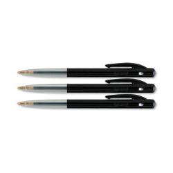 Cheap Stationery Supply of Bic M10 Clic Ball Pen Retractable 1.0mm Tip 0.32mm Line Black 1199190125 Pack of 50 484648 Office Statationery