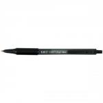 Bic SoftFeel Clic Pen Retractable Rubberised Barrel Med 1.0mm Tip 0.32mm Line Black Ref 837397 [Pack 12] 484664