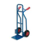 Warehouse Hand Trolley Capacity 180kg Foot Size W495xL510mm Blue 484758