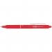 Pilot FriXion Clicker Rball Pen Retractable Erasable 0.7 Tip 0.35mm Line Red Ref 4902505466267 [Pack 12] 487494