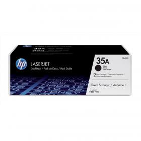 HP 35A Laser Toner Cartridge Page Life 1500pp Black Ref CB435AD Pack of 2 489590
