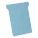 Nobo T-Cards 160gsm Tab Top 15mm W92x Bottom W80x Full H120mm Size 3 Light Blue Ref 2003006 [Pack 100]