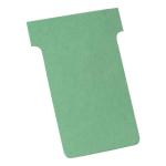 Nobo T-Cards 160gsm Tab Top 15mm W60x Bottom W48.5x Full H85mm Size 2 Green Ref 32938902 [Pack 100] 491044