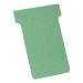 Nobo T-Cards 160gsm Tab Top 15mm W60x Bottom W48.5x Full H85mm Size 2 Green Ref 32938902 [Pack 100]