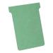 Nobo T-Cards 160gsm Tab Top 15mm W92x Bottom W80x Full H120mm Size 3 Green Ref 32938913 [Pack 100]
