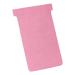 Nobo T-Cards 160gsm Tab Top 15mm W124x Bottom W112x Full H180mm Size 4 Pink Ref 2004008 [Pack 100] 49115X