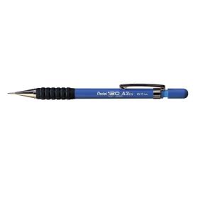 Pentel A317 Automatic Pencil with Rubber Grip and 2 x HB 0.7mm Lead Blue Barrel Ref A317-C Pack of 12 49427X