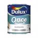 Dulux Once Eggshell Paint Pure Brilliant White 750ml 495572