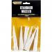 Everbuild Replacement Cartridge Nozzles - Suitable For Standard Cartridges - White - Pack Of 6 498055