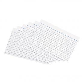 5 Star Office Record Cards Ruled Both Sides 6x4in 152x102mm White Pack of 100 502578