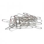 5 Star Office Paperclips Metal Large Length 33mm Lipped Plain [Pack 1000] 503387
