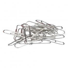 5 Star Office Paperclips Metal Large Length 33mm Lipped Plain Pack of 1000 503387