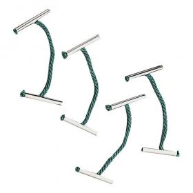 5 Star Office Treasury Tags Metal-ended Length 25mm Green [Pack 100] 503409