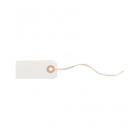 White Strung Tag 70x35mm Pack of 75 504048
