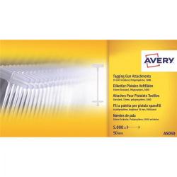 Cheap Stationery Supply of Avery Tagging Gun Attachments Polypropylene with Paddles 40mm AS040 Pack of 5000 505175 Office Statationery