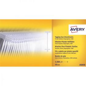 Avery Tagging Gun Attachments Polypropylene with Paddles 40mm Ref AS040 Pack of 5000 505175